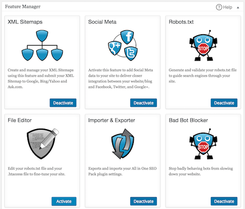 All in One SEO Pack features