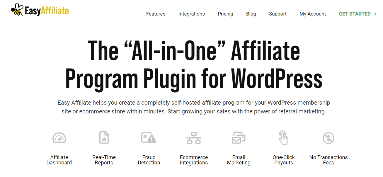 Easy Affiliate is generally designed for small businesses.