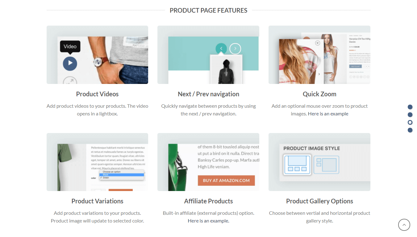 Flatsome theme product page features