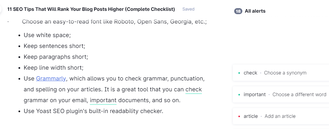 Make Your Articles Readable