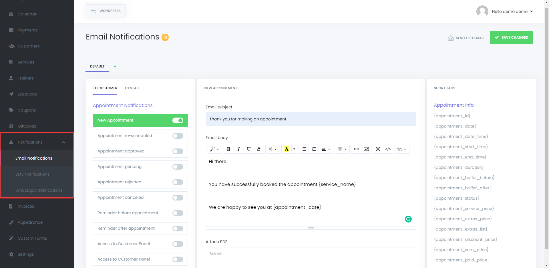 Sports and Fitness Appointment Booking Software