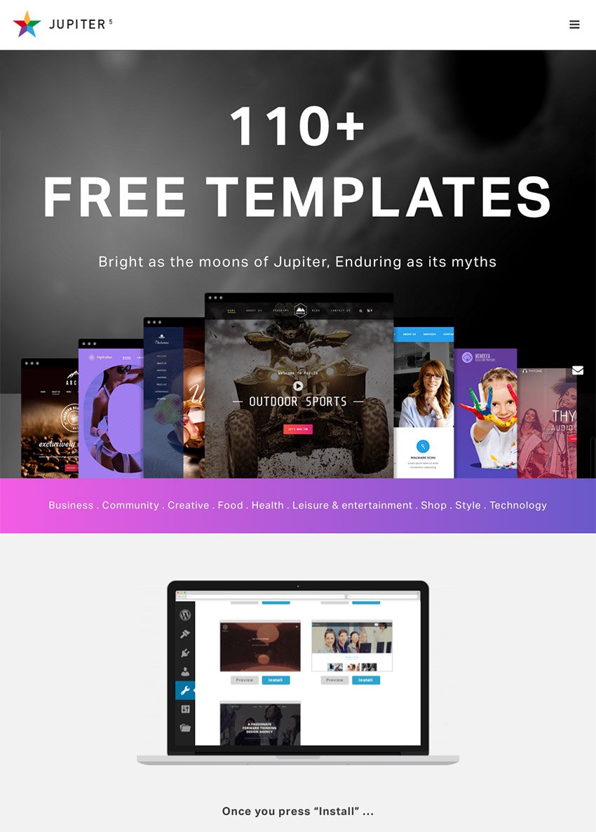 Jupiter - Multipurpose Business WordPress Theme