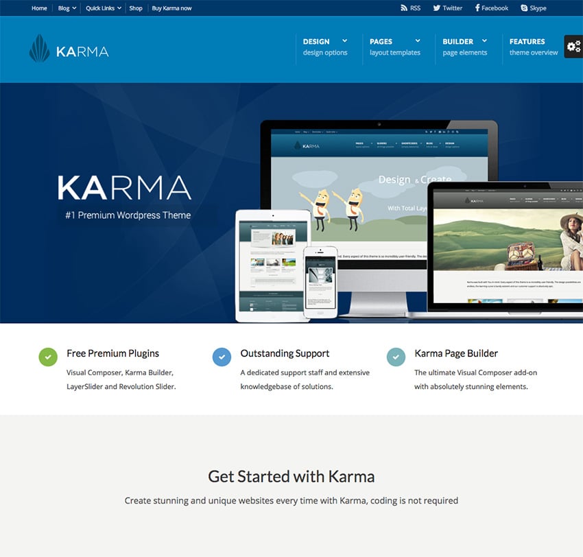 Karma - Business WordPress Theme for Company Sites