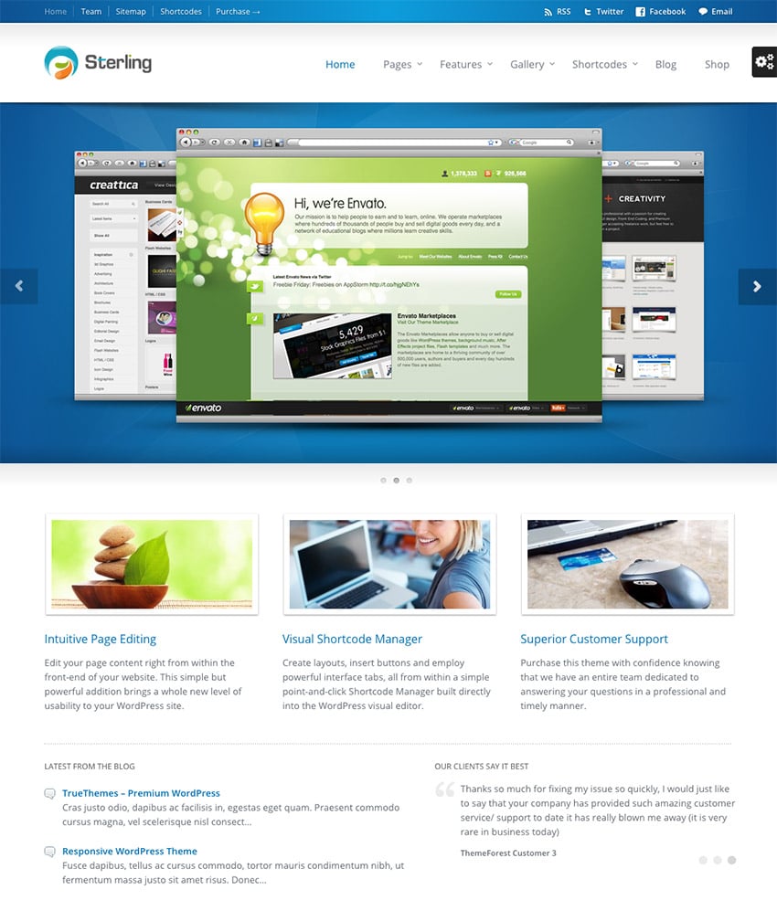 Sterling - Versatile Corporate WP Theme for a Business Website