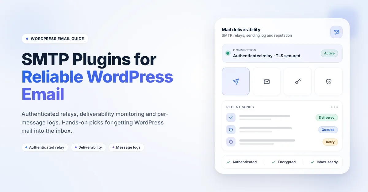 7 Best WordPress SMTP Plugins in 2026 (Free + Paid, Hands-on Tested)