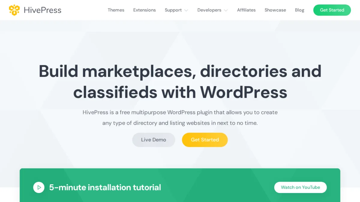 HivePress homepage