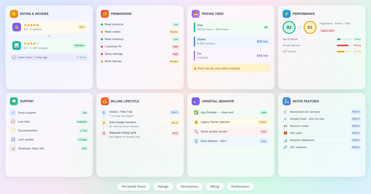 What to Check Before Installing a Shopify App