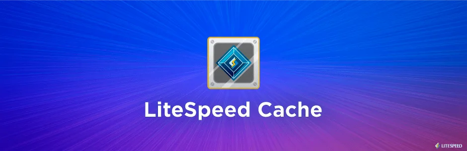 LiteSpeed Cache plugin banner with the LiteSpeed Cache logo, QUIC.cloud accent, and the tagline All-in-One Site Acceleration.