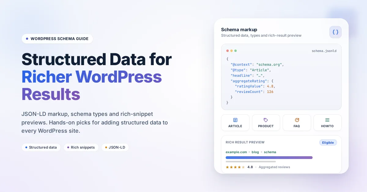 7 Best WordPress Schema Plugins in 2026 (Free + Paid, Researched and Documented)