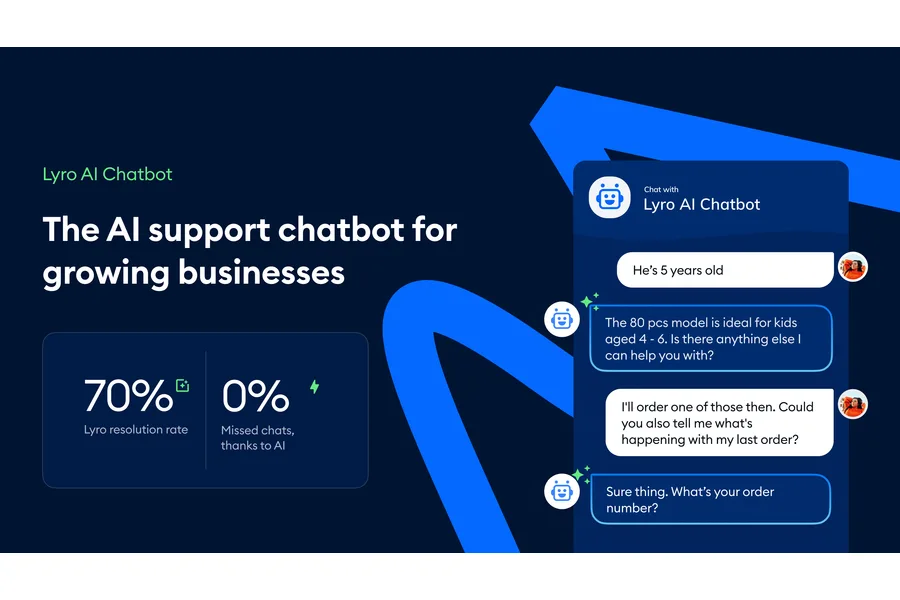 Tidio&rsquo;s Lyro AI chatbot product screenshot