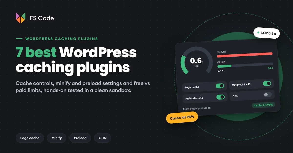 7 Best WordPress Caching Plugins in 2026 (Free and Paid, Hands-on Tested)