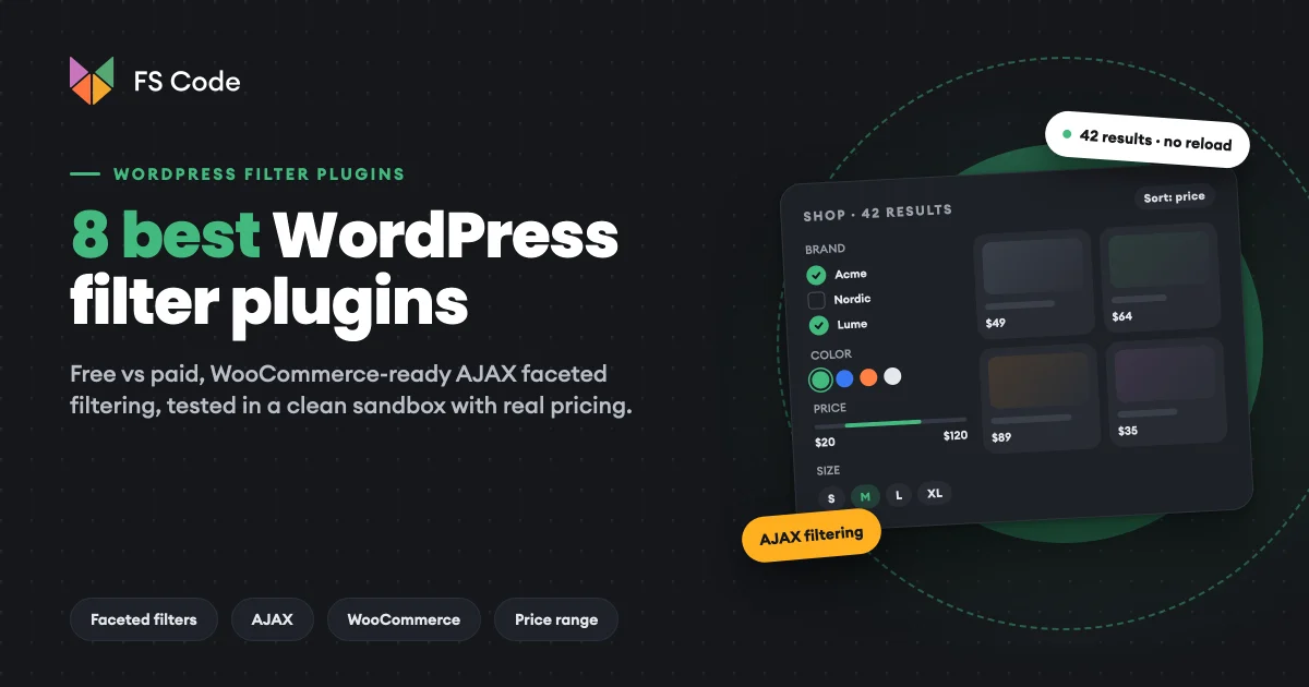 8 Best WordPress Filter Plugins in 2026 (Free + Paid, Hands-on Tested)