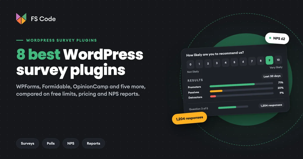 8 Best WordPress Survey Plugins in 2026 (Free + Paid, Hands-on Tested)