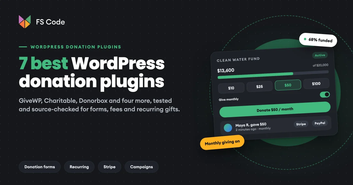 7 Best WordPress Donation Plugins in 2026 (Tested and Compared)