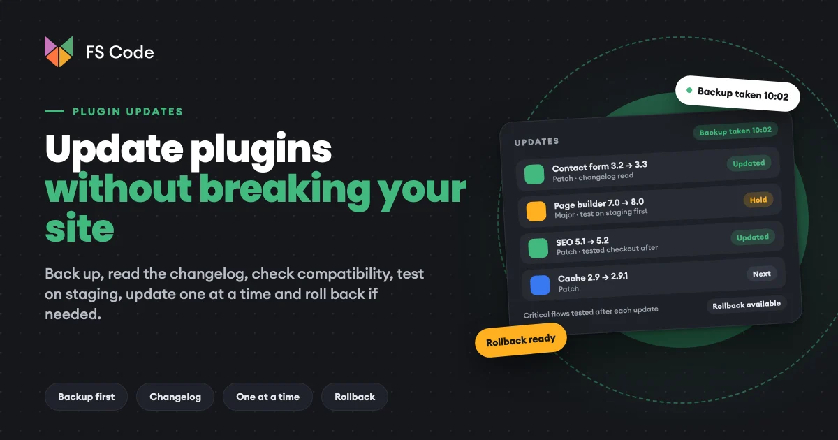 How to Safely Update WordPress Plugins Without Breaking Your Website