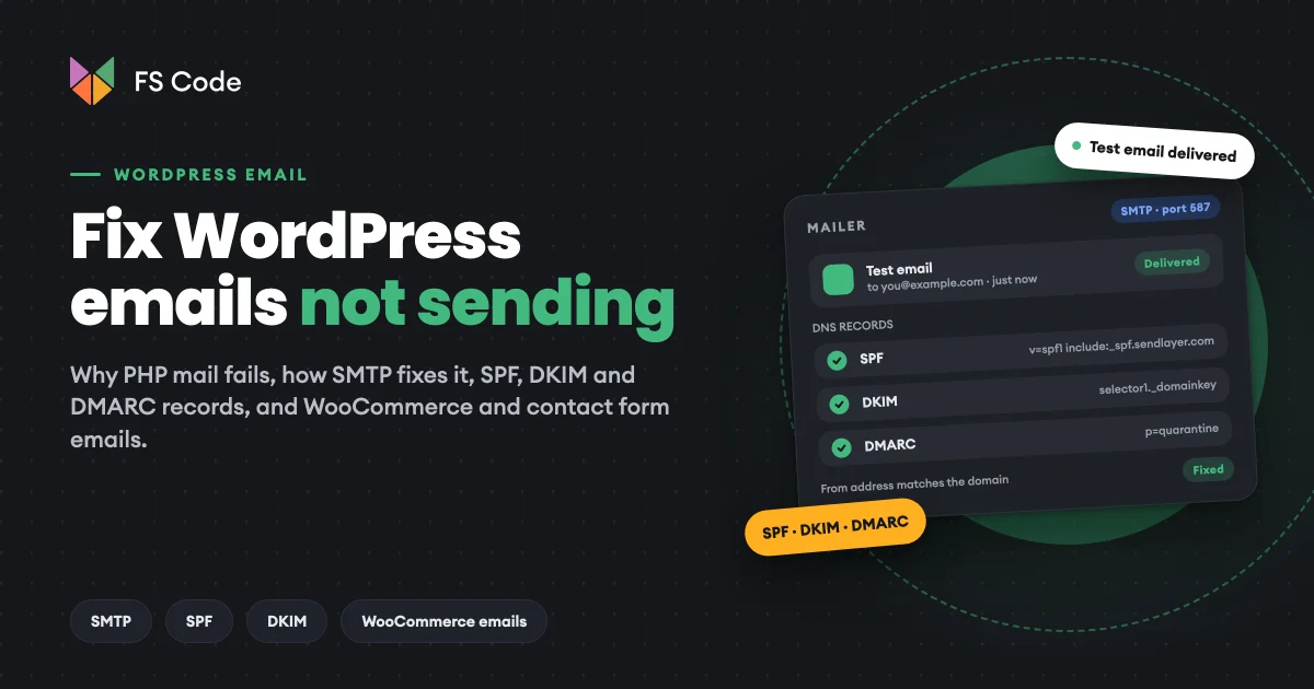 How to Fix WordPress Emails Not Sending: A Practical SMTP Guide
