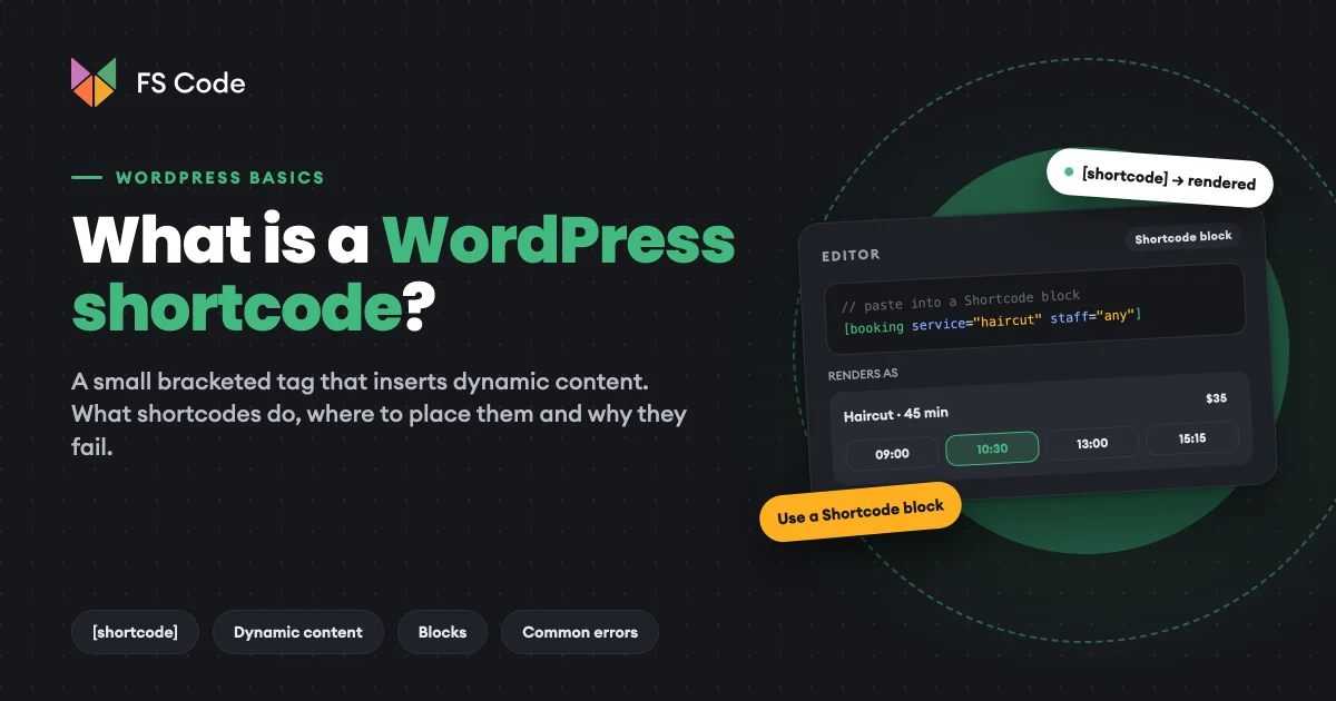 What Is a WordPress Shortcode? Simple Examples and Common Mistakes