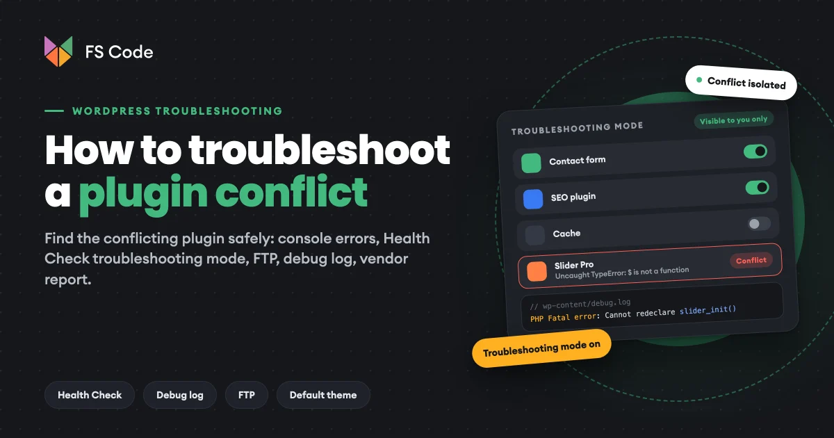 How to Troubleshoot a WordPress Plugin Conflict Step by Step