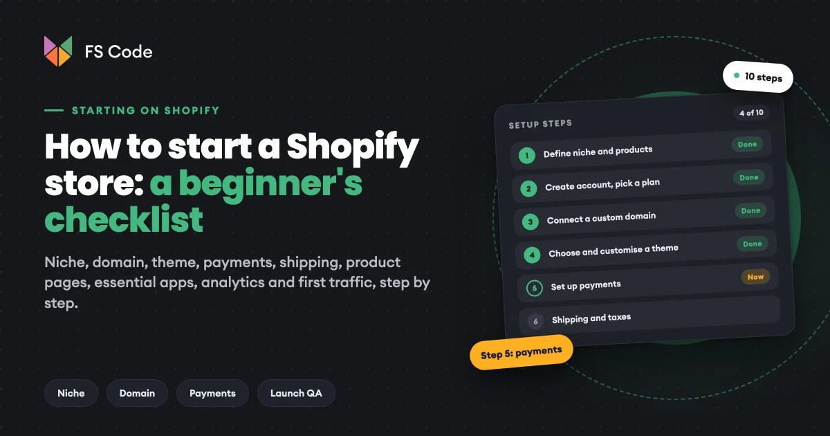 How to Start a Shopify Store: A Practical Checklist for Beginners