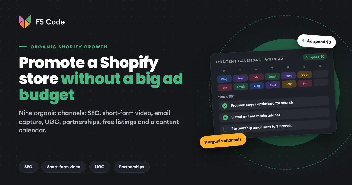 How to Promote a Shopify Store Without a Big Ad Budget