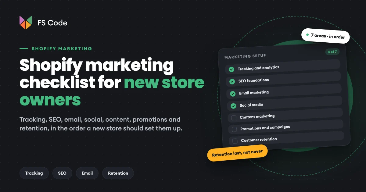 Shopify Marketing Checklist for New Store Owners