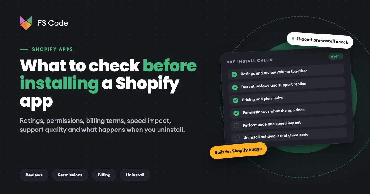 What to Check Before Installing a Shopify App