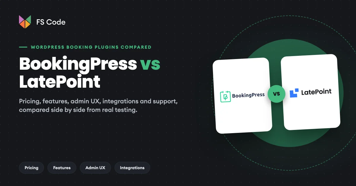 BookingPress vs LatePoint: Pricing, Features & Which One to Choose for WordPress Bookings