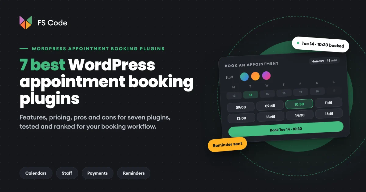 7 Best WordPress Appointment Booking Plugins in 2026: Tested and Compared