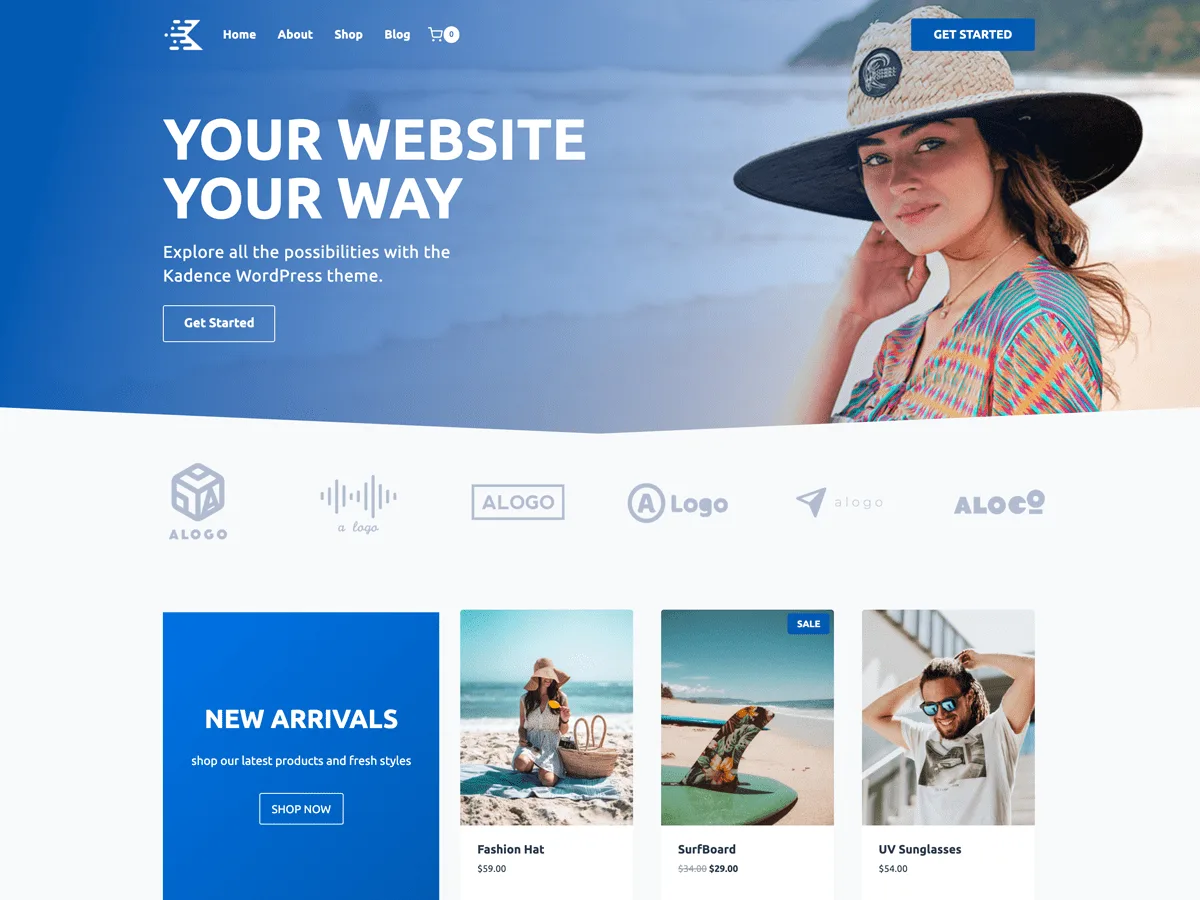Kadence WordPress theme screenshot